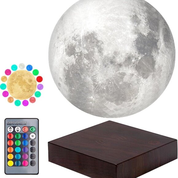 Moon Lamp 3D Printing Magnetic Levitating Moon Light Lamps for Home、Office Decor - Picture 1 of 15